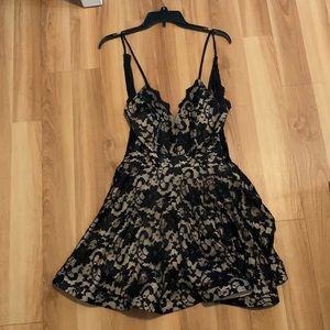 Black Lace Windsor Dress
